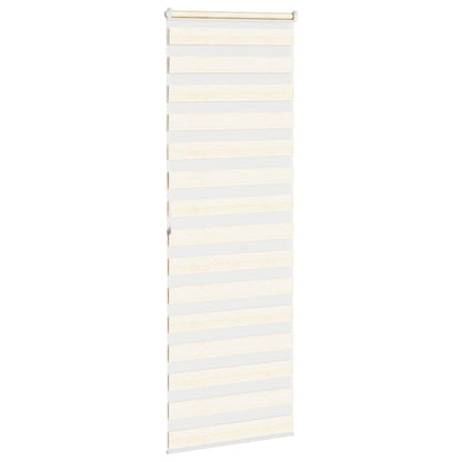 vidaXL Zebra Blind Marble Beige 75x200cm Fabric Width 70.9cm Polyester