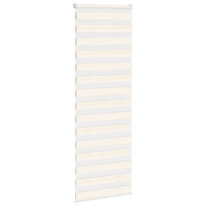 vidaXL Zebra Blind Marble Beige 90x200cm Fabric Width 85.9cm Polyester