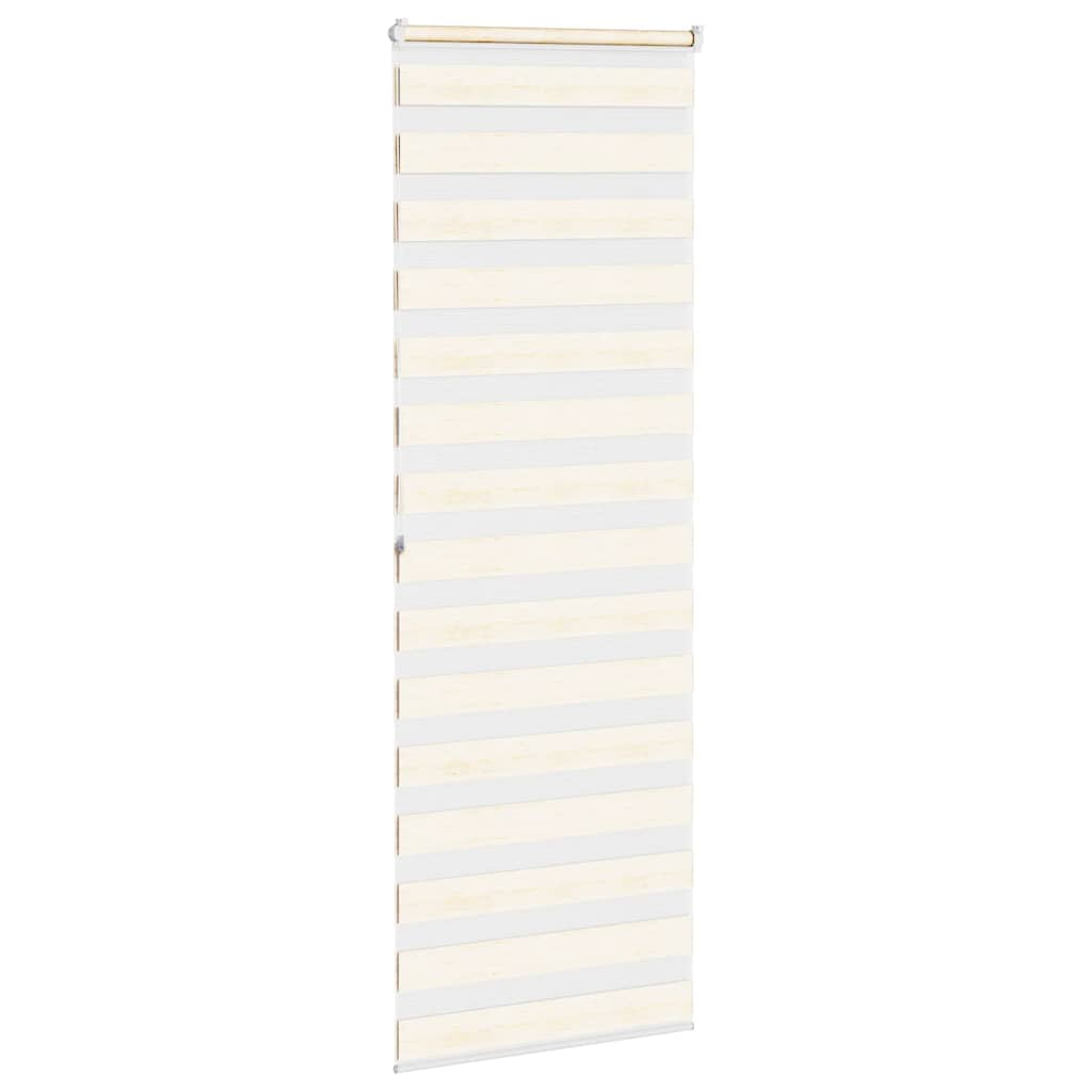 vidaXL Zebra Blind Marble Beige 90x200cm Fabric Width 85.9cm Polyester