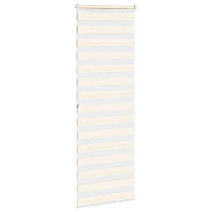 vidaXL Zebra Blind Marble Beige 90x200cm Fabric Width 85.9cm Polyester