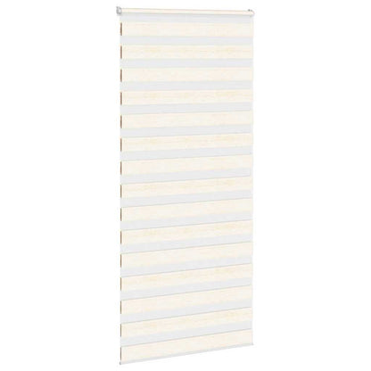 vidaXL Zebra Blind Marble Beige 100x200 cm Fabric Width 95.9 cm Polyester