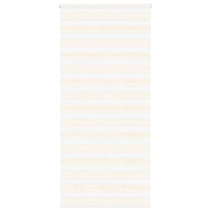 vidaXL Zebra Blind Marble Beige 105x200 cm Fabric Width 100.9 cm Polyester