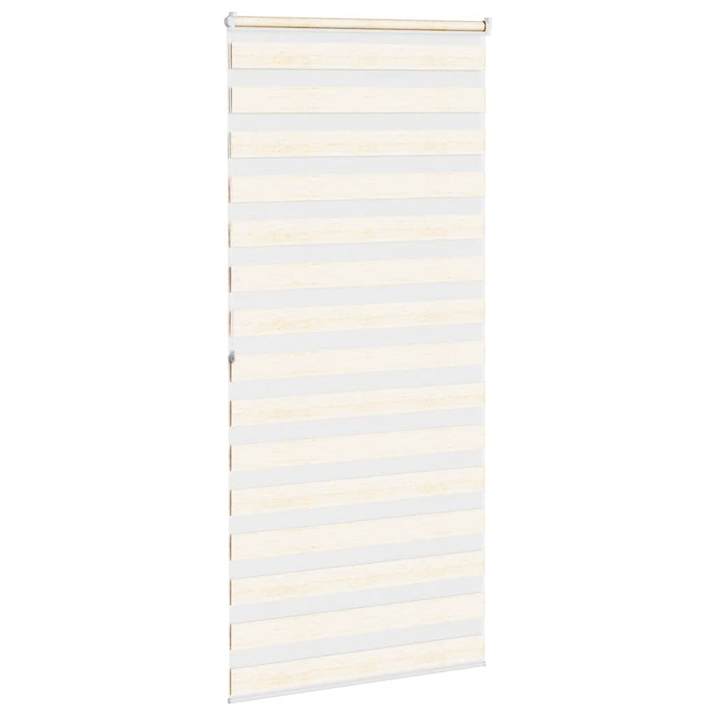 vidaXL Zebra Blind Marble Beige 105x200 cm Fabric Width 100.9 cm
