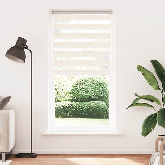 vidaXL Zebra Blind Marble Beige 110x200 cm Fabric Width 105.9 cm
