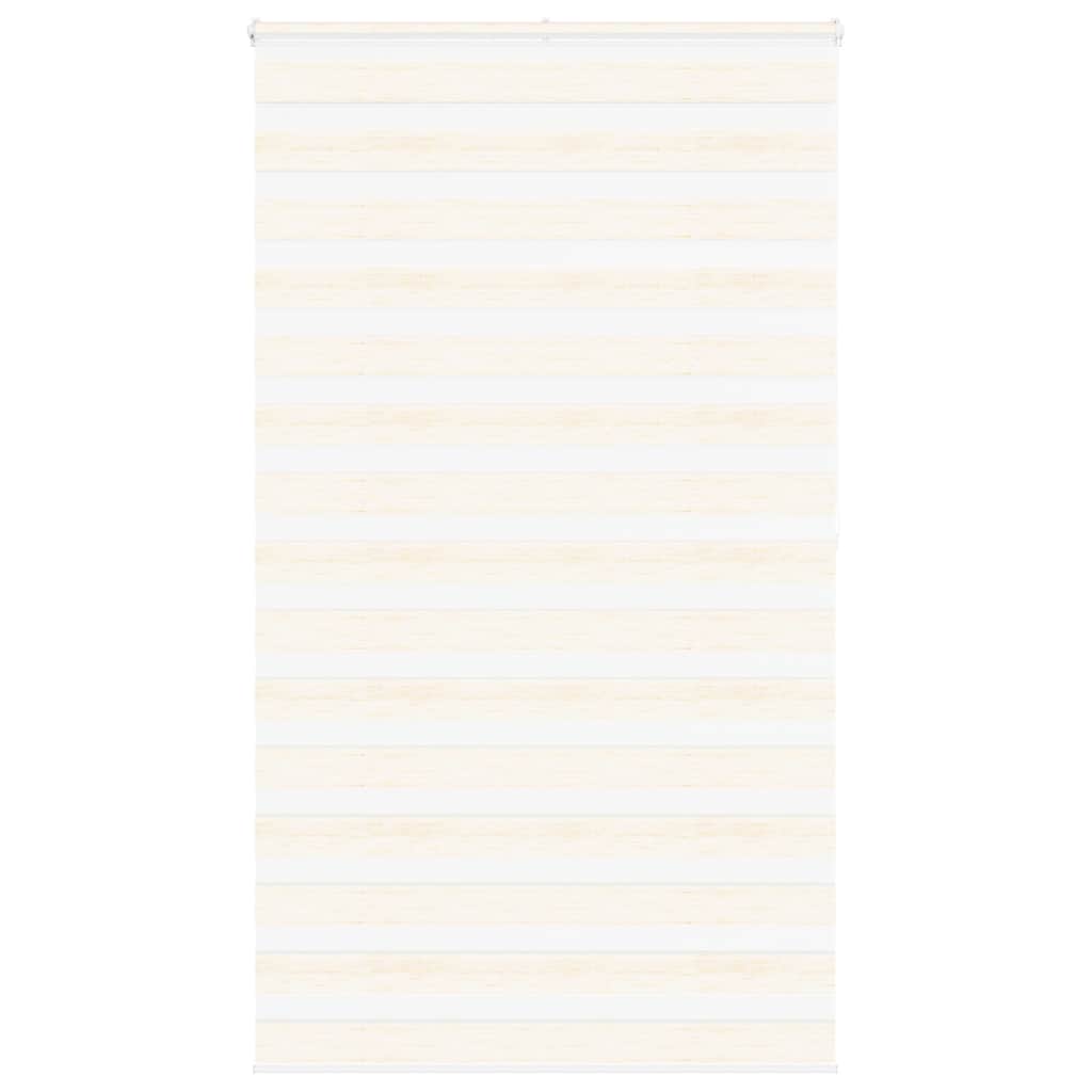 vidaXL Zebra Blind Marble Beige 125x200 cm Fabric Width 120.9 cm Polyester