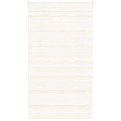 vidaXL Zebra Blind Marble Beige 125x200 cm Fabric Width 120.9 cm Polyester