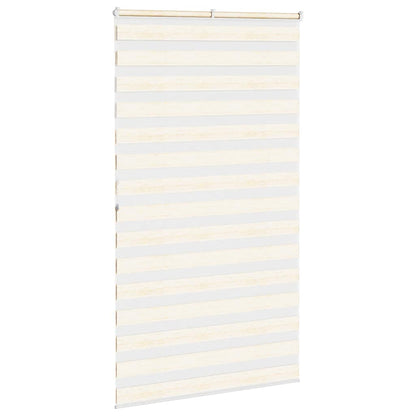 vidaXL Zebra Blind Marble Beige 125x200 cm Fabric Width 120.9 cm