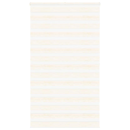 vidaXL Zebra Blind Marble Beige 130x200 cm Fabric Width 125.9 cm Polyester