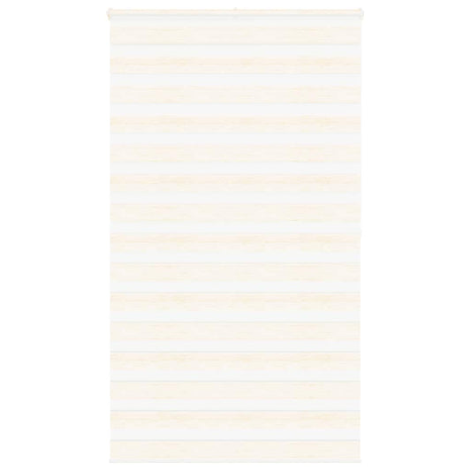 vidaXL Zebra Blind Marble Beige 130x200 cm Fabric Width 125.9 cm Polyester