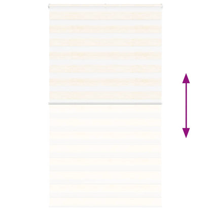vidaXL Zebra Blind Marble Beige 135x200 cm Fabric Width 130.9 cm