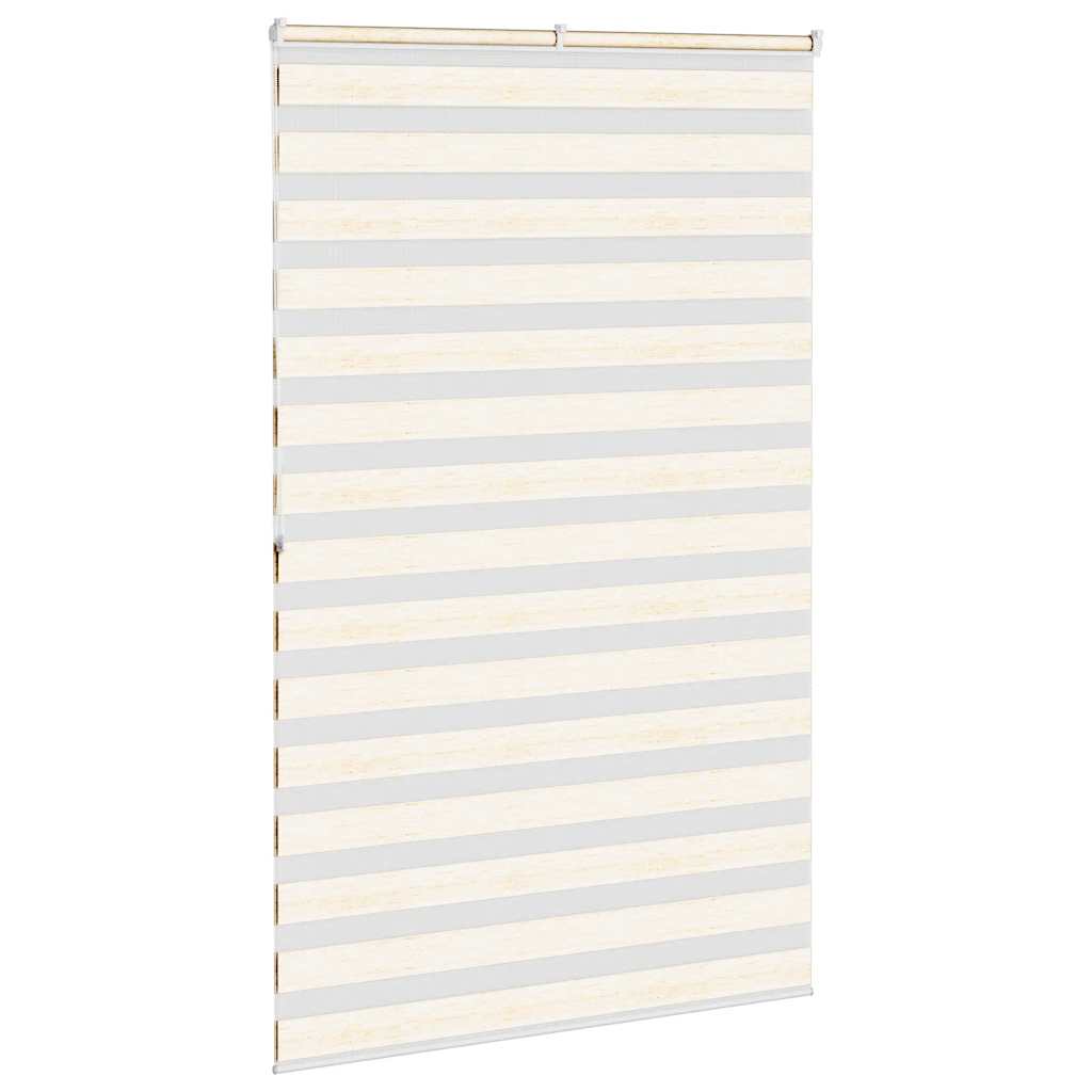 vidaXL Zebra Blind Marble Beige 140x200 cm Fabric Width 135.9 cm