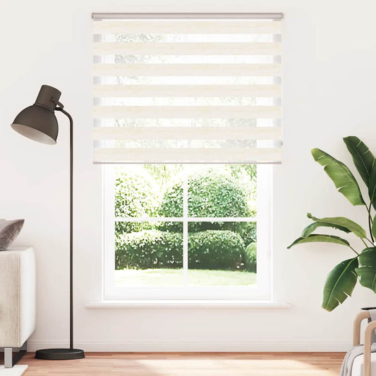 vidaXL Zebra Blind Marble Beige 150x200 cm Fabric Width 145.9 cm