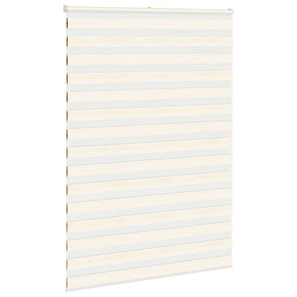 vidaXL Zebra Blind Marble Beige 160x200 cm Fabric Width 155.9 cm Polyester