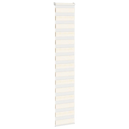 vidaXL Zebra Blind Marble Beige 40x230 cm Fabric Width 35.9 cm Polyester