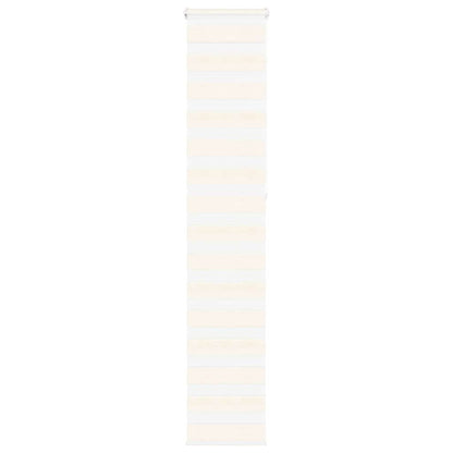 vidaXL Zebra Blind Marble Beige 45x230 cm Fabric Width 40.9 cm Polyester