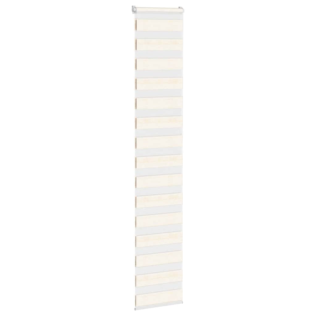 vidaXL Zebra Blind Marble Beige 45x230 cm Fabric Width 40.9 cm Polyester
