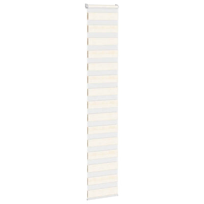 vidaXL Zebra Blind Marble Beige 45x230 cm Fabric Width 40.9 cm Polyester