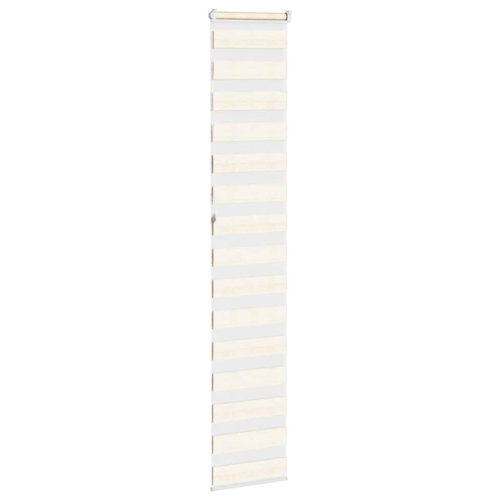 vidaXL Zebra Blind Marble Beige 45x230 cm Fabric Width 40.9 cm Polyester