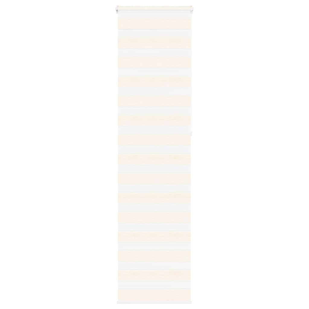 vidaXL Zebra Blind Marble Beige 55x230 cm Fabric Width 50.9 cm Polyester