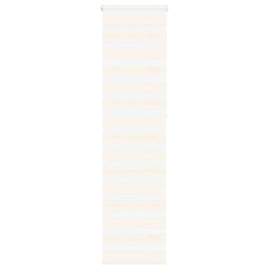 vidaXL Zebra Blind Marble Beige 55x230 cm Fabric Width 50.9 cm Polyester