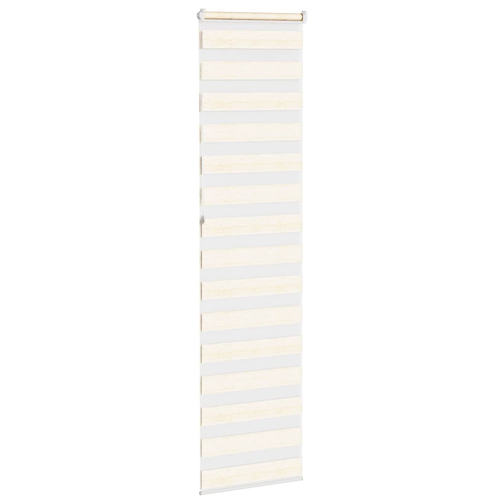vidaXL Zebra Blind Marble Beige 55x230cm Fabric Width 50.9cm Polyester
