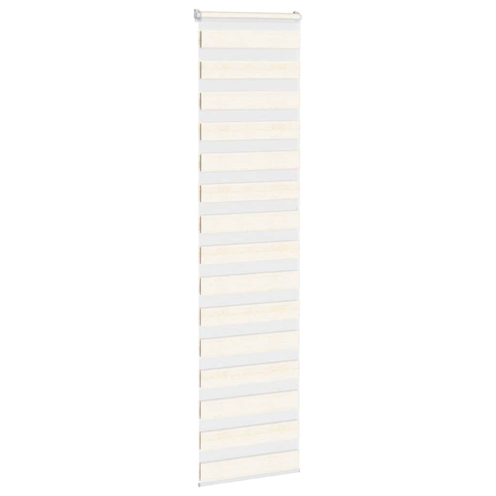 vidaXL Zebra Blind Marble Beige 60x230cm Fabric Width 55.9cm Polyester
