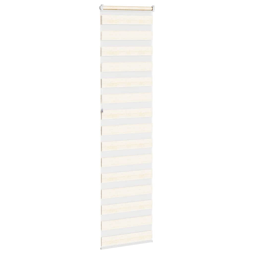 vidaXL Zebra Blind Marble Beige 60x230cm Fabric Width 55.9cm Polyester