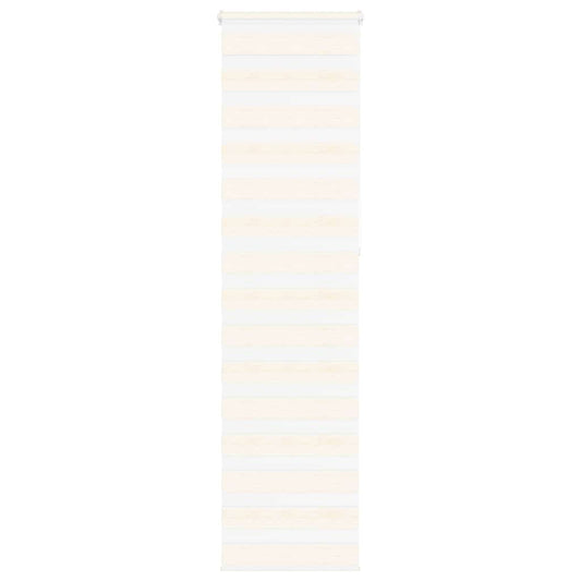 vidaXL Zebra Blind Marble Beige 65x230 cm Fabric Width 60.9 cm Polyester