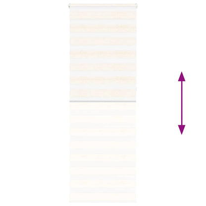 vidaXL Zebra Blind Marble Beige 75x230cm Fabric Width 70.9cm Polyester