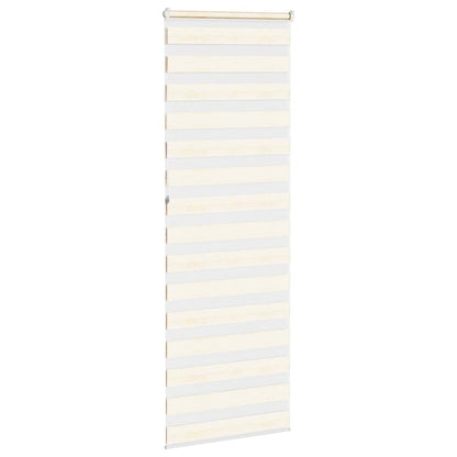 vidaXL Zebra Blind Marble Beige 90x230cm Fabric Width 85.9cm Polyester