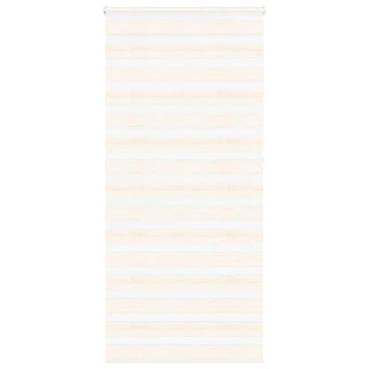 vidaXL Zebra Blind Marble Beige 95x230 cm Fabric Width 90.9 cm Polyester