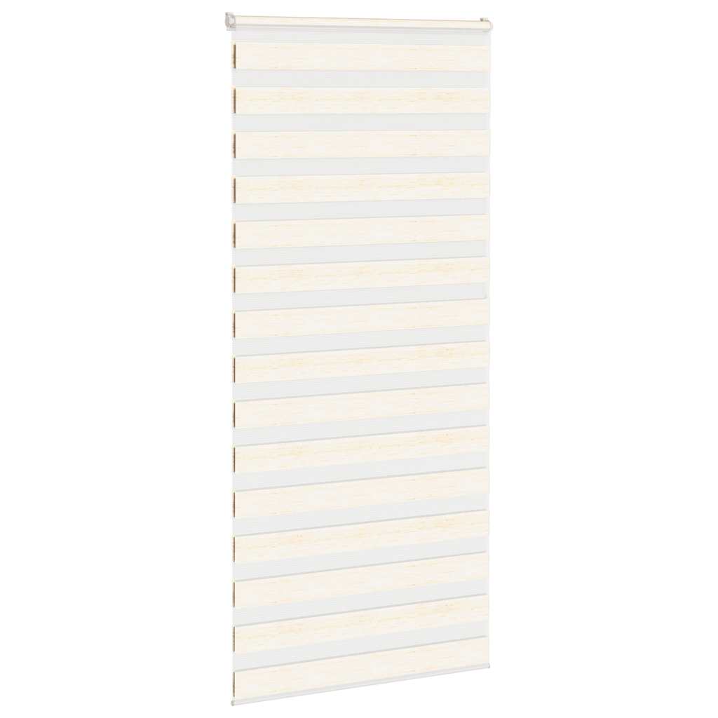 vidaXL Zebra Blind Marble Beige 95x230 cm Fabric Width 90.9 cm Polyester
