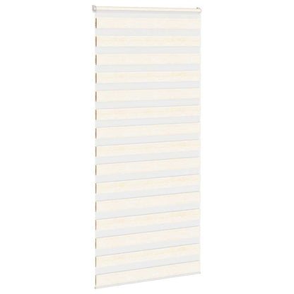 vidaXL Zebra Blind Marble Beige 95x230 cm Fabric Width 90.9 cm Polyester