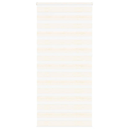 vidaXL Zebra Blind Marble Beige 100x230 cm Fabric Width 95.9 cm Polyester