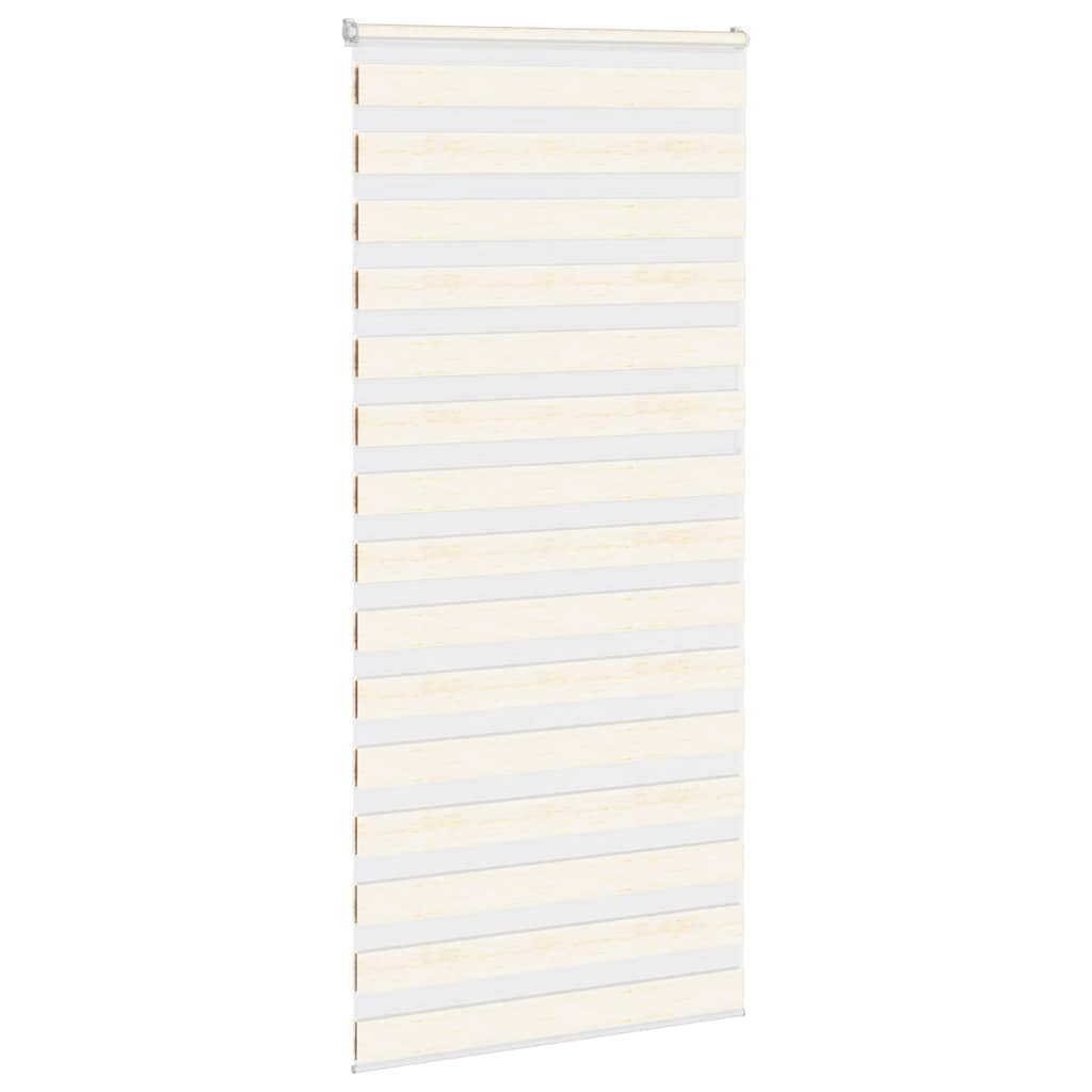 vidaXL Zebra Blind Marble Beige 100x230 cm Fabric Width 95.9 cm Polyester