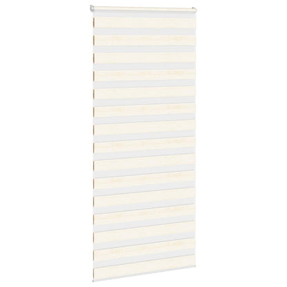 vidaXL Zebra Blind Marble Beige 100x230 cm Fabric Width 95.9 cm Polyester