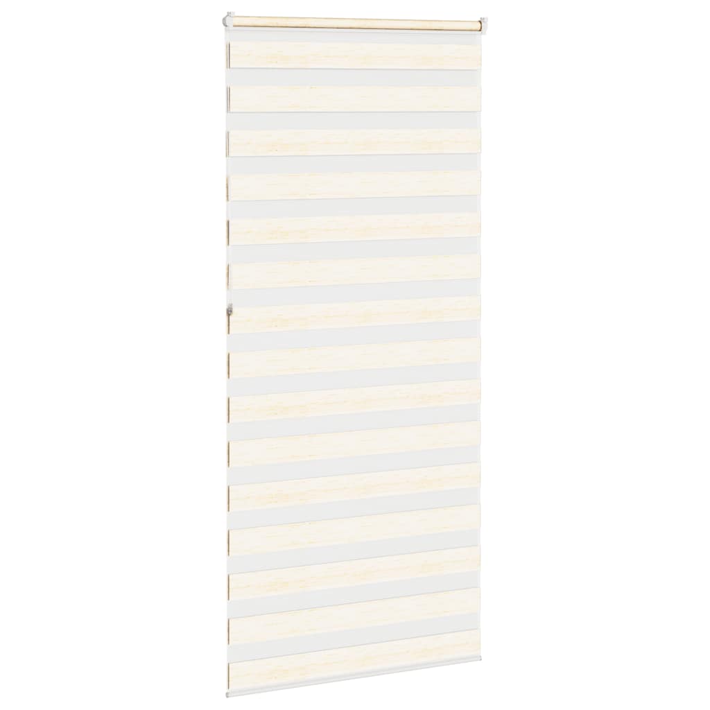 vidaXL Zebra Blind Marble Beige 100x230 cm Fabric Width 95.9 cm Polyester