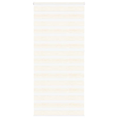 vidaXL Zebra Blind Marble Beige 110x230 cm Fabric Width 105.9 cm Polyester
