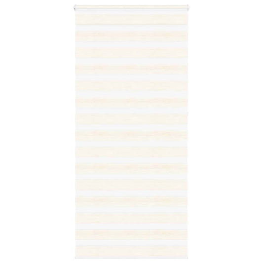 vidaXL Zebra Blind Marble Beige 110x230 cm Fabric Width 105.9 cm Polyester