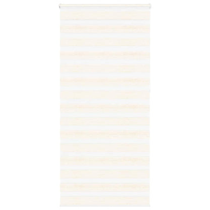 vidaXL Zebra Blind Marble Beige 115x230 cm Fabric Width 110,9 cm Polyester