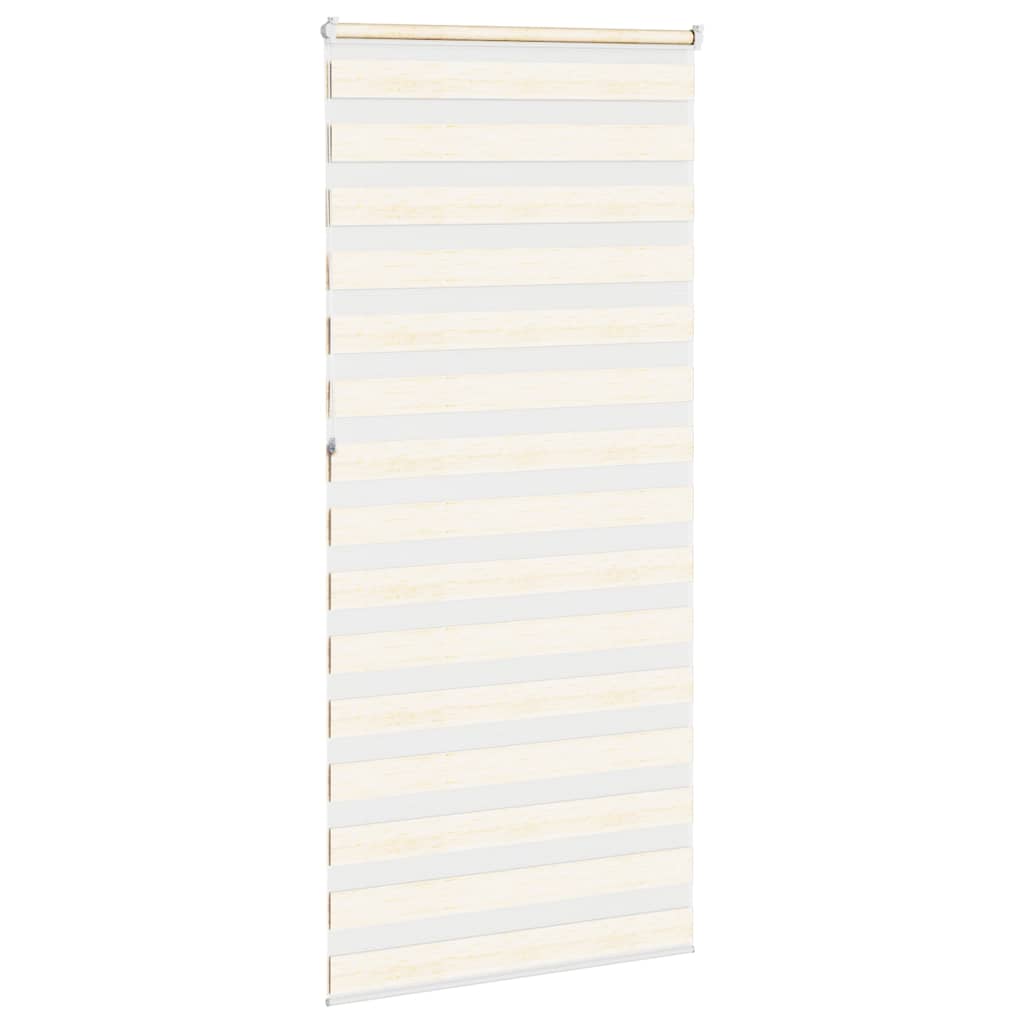 vidaXL Zebra Blind Marble Beige 115x230 cm Fabric Width 110,9 cm Polyester