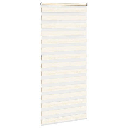 vidaXL Zebra Blind Marble Beige 115x230 cm Fabric Width 110,9 cm Polyester
