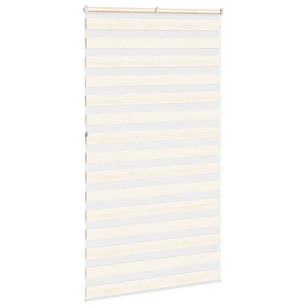 vidaXL Zebra Blind Marble Beige 120x230 cm Fabric Width 115.9 cm Polyester