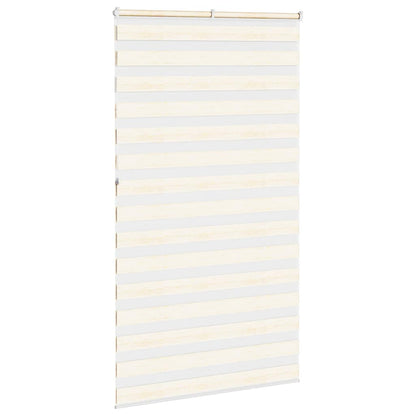 vidaXL Zebra Blind Marble Beige 120x230 cm Fabric Width 115.9 cm Polyester