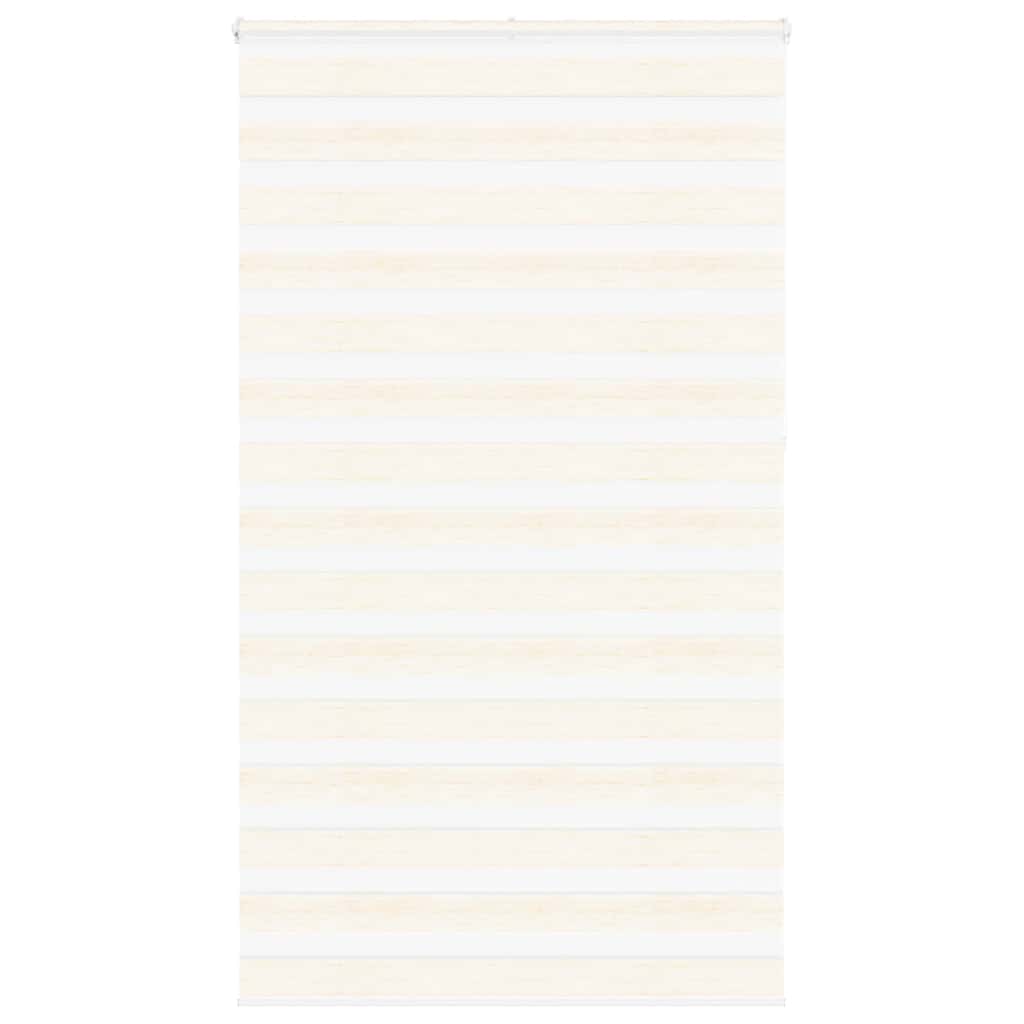 vidaXL Zebra Blind Marble Beige 125x230 cm Fabric Width 120.9 cm Polyester