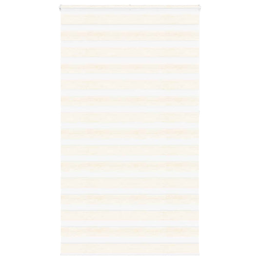 vidaXL Zebra Blind Marble Beige 125x230 cm Fabric Width 120.9 cm Polyester