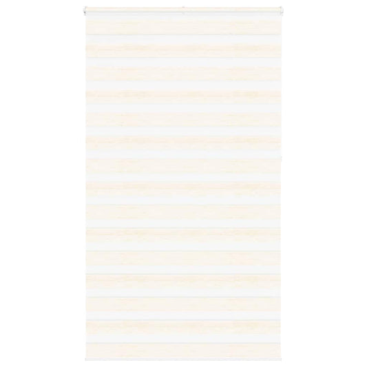 vidaXL Zebra Blind Marble Beige 130x230 cm Fabric Width 125.9 cm Polyester