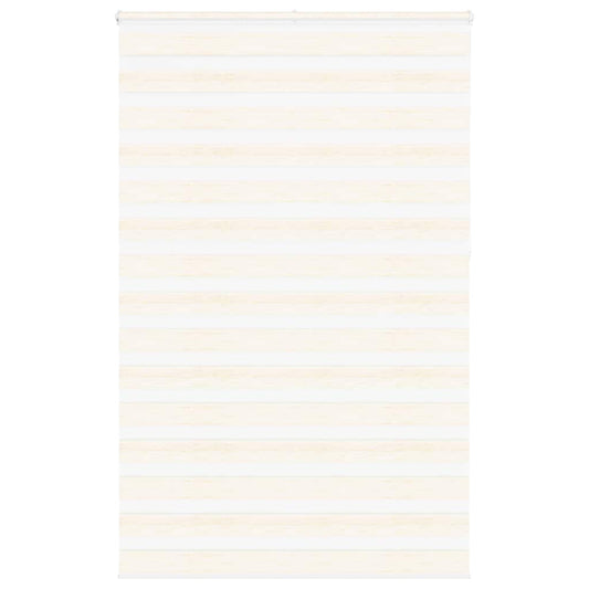 vidaXL Zebra Blind Marble Beige 145x230 cm Fabric Width 140.9 cm Polyester