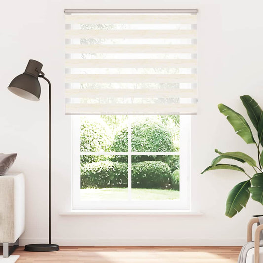 vidaXL Zebra Blind Marble Beige 145x230 cm Fabric Width 140.9 cm