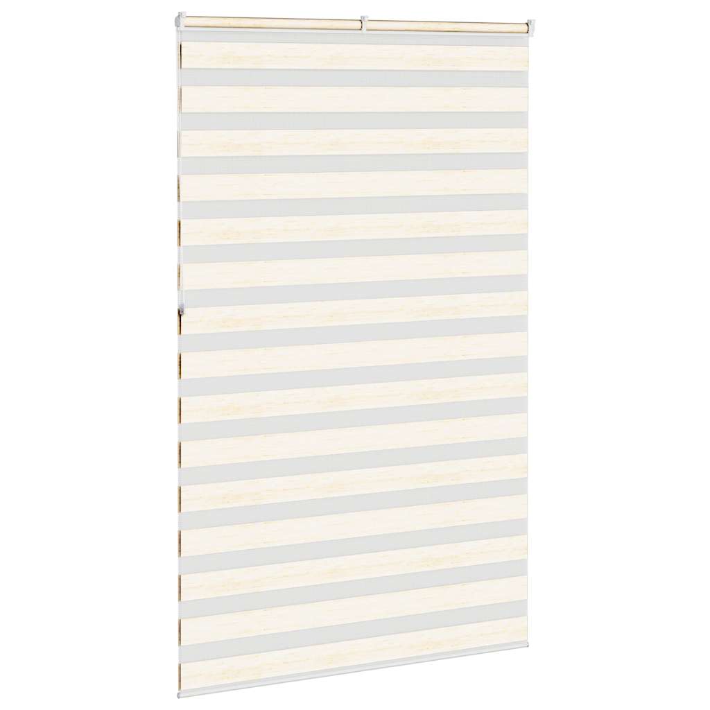 vidaXL Zebra Blind Marble Beige 150x230 cm Fabric Width 145.9 cm Polyester